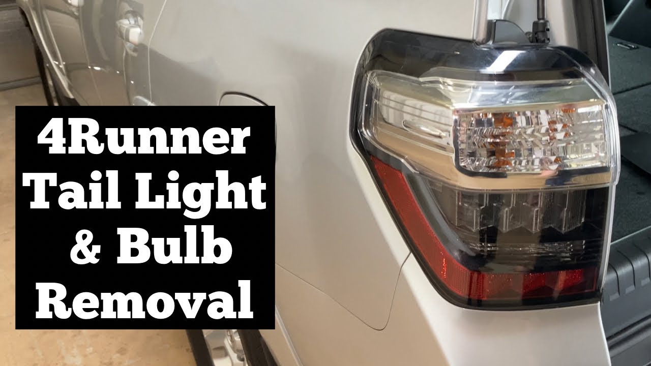 2010 - 2021 Toyota 4Runner Tail Light Removal - How To Remove & Change Turn Reverse Light Taillight