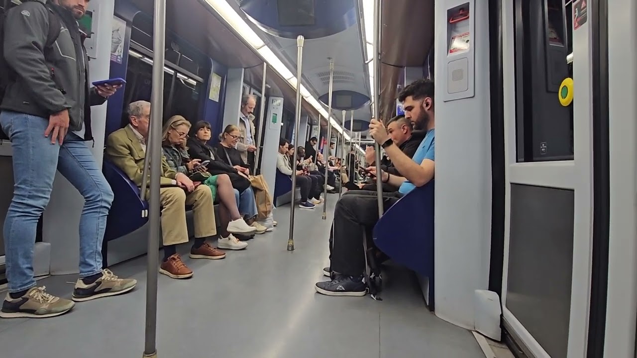 VIAJE COMPLETO METRO DE MADRID 2025 - INSIDE MADRID SUBWAY SPAIN - CÓMO VIAJAR EN METRO DE MADRID