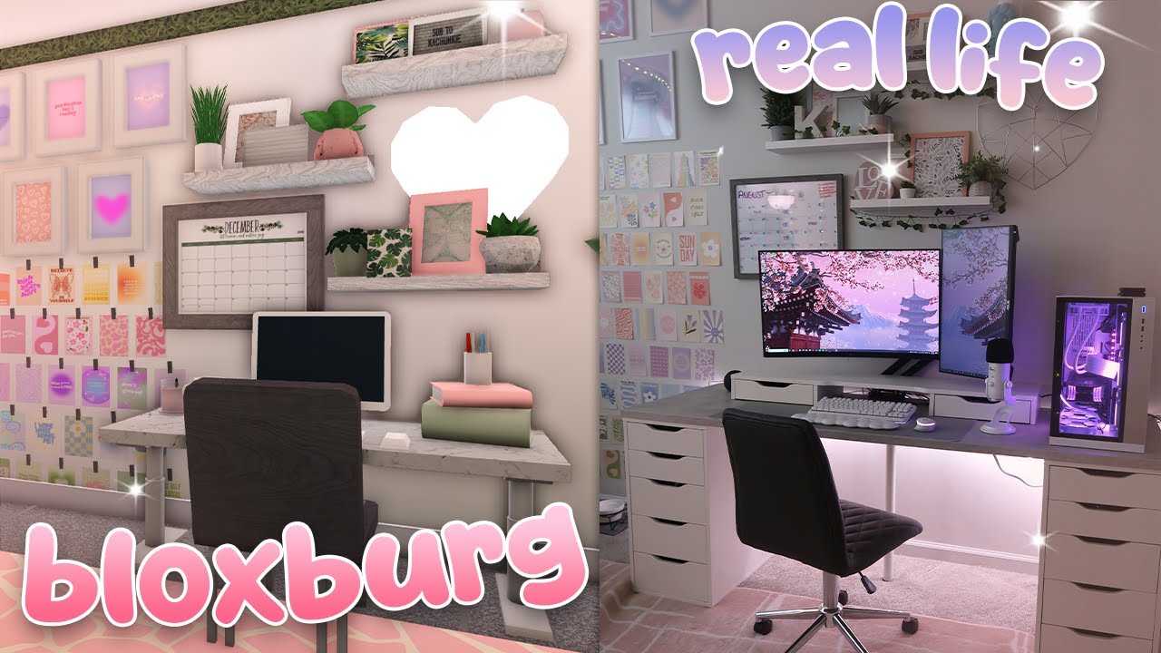 i recreated my new gaming office in bloxburg!