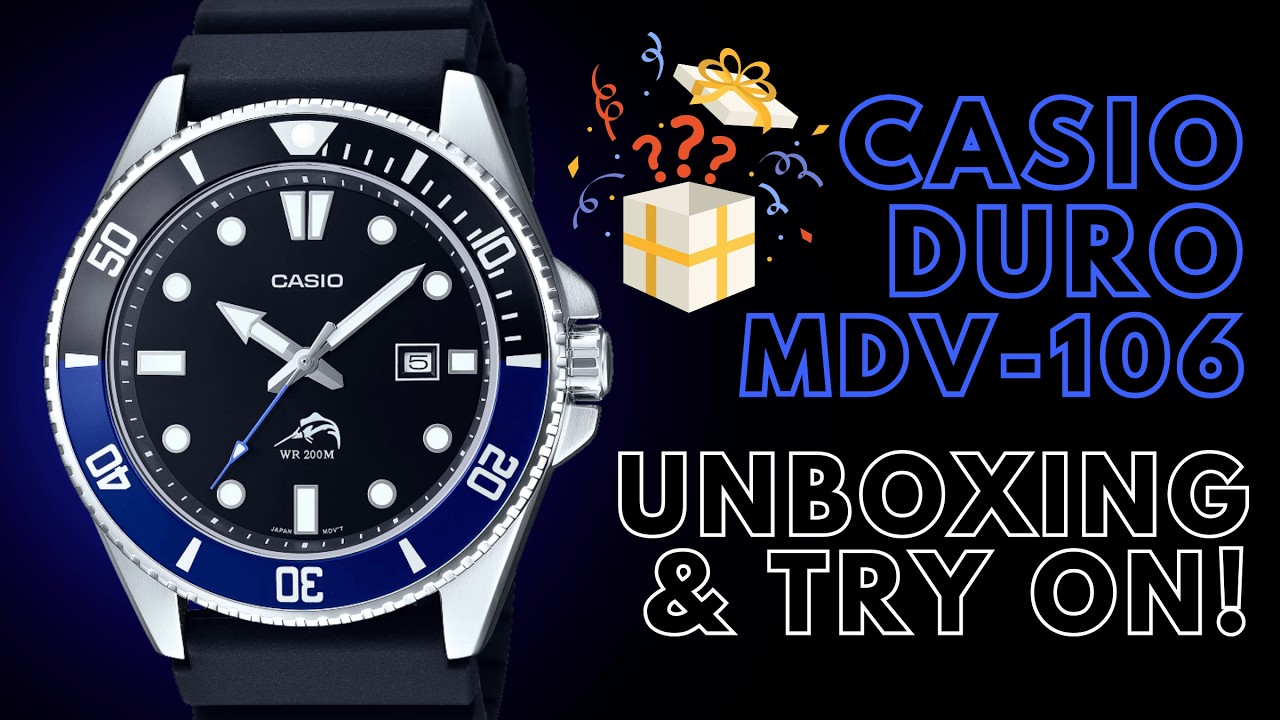Распаковка часов Casio Duro Marlin MDV 106 | Лучшие часы для дайвинга до 100 долларов?