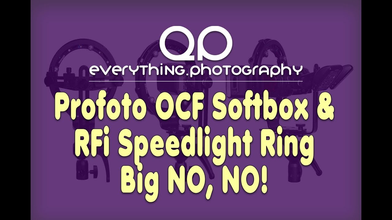 Profoto RFi Speedlight Speed Ring on Profoto OCF Softbox?  Big NO!