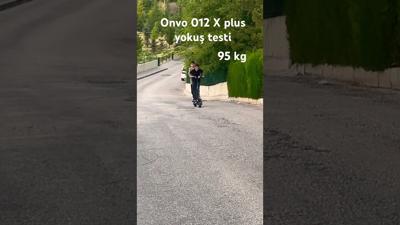 Onvo ov-012 X plus dik yokuş testi #shorts #scctr #youtubeshorts #escooter