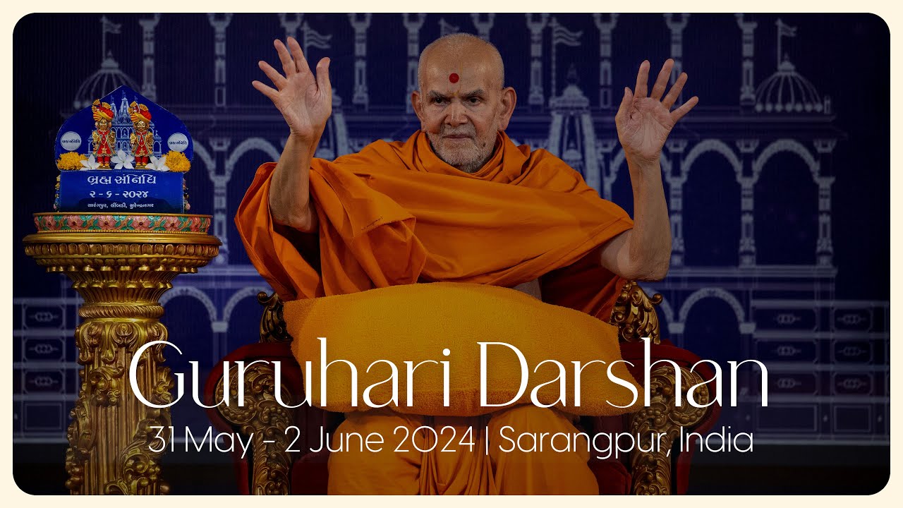 Guruhari Darshan, 31 May - 2 Jun 2024, Sarangpur, India