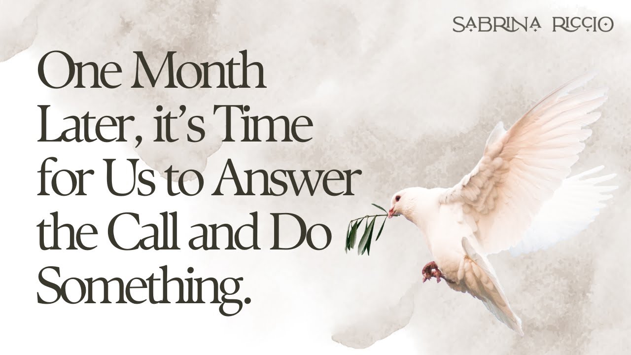 One Month Later, It's Time for Us to Answer the Call and Do Something #ceasefire #freepalestine