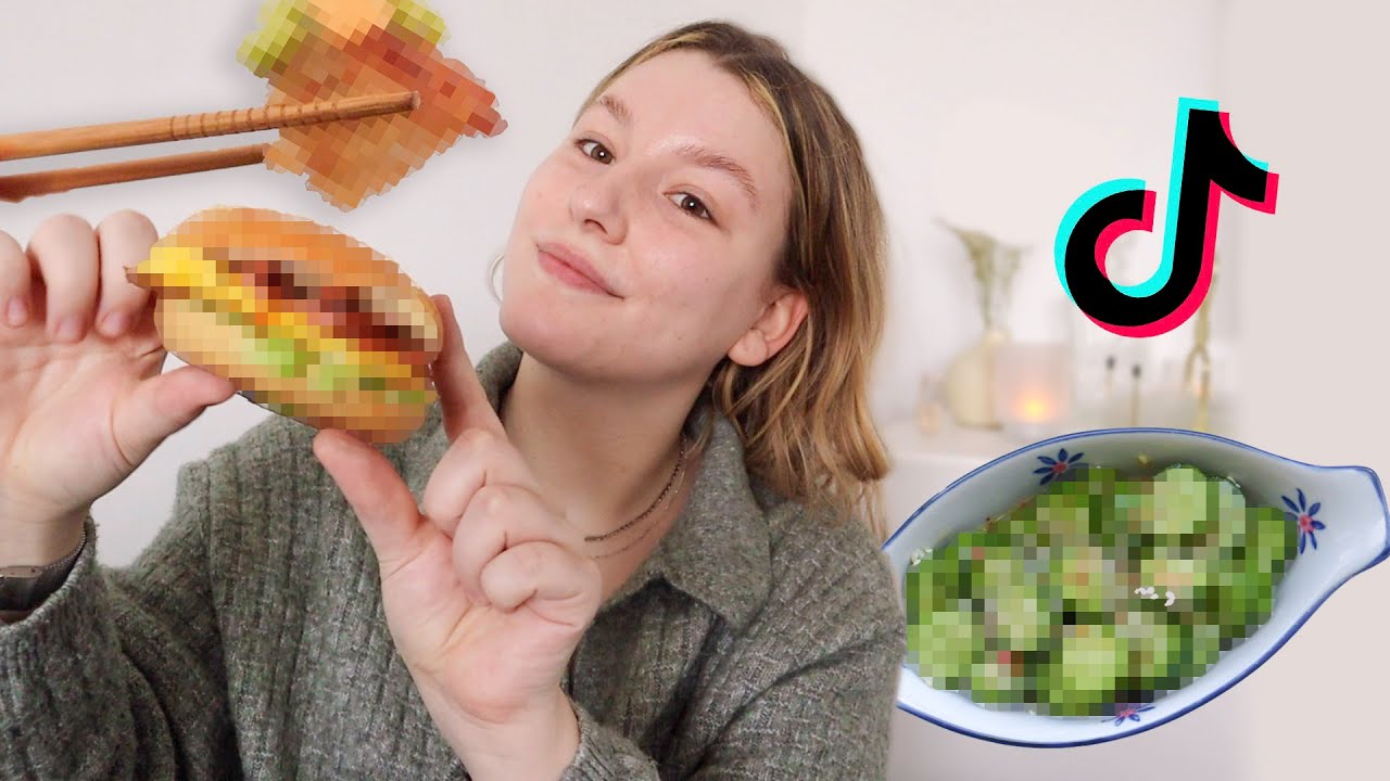 Tiktok recepten testen!! 🥯 cook with me