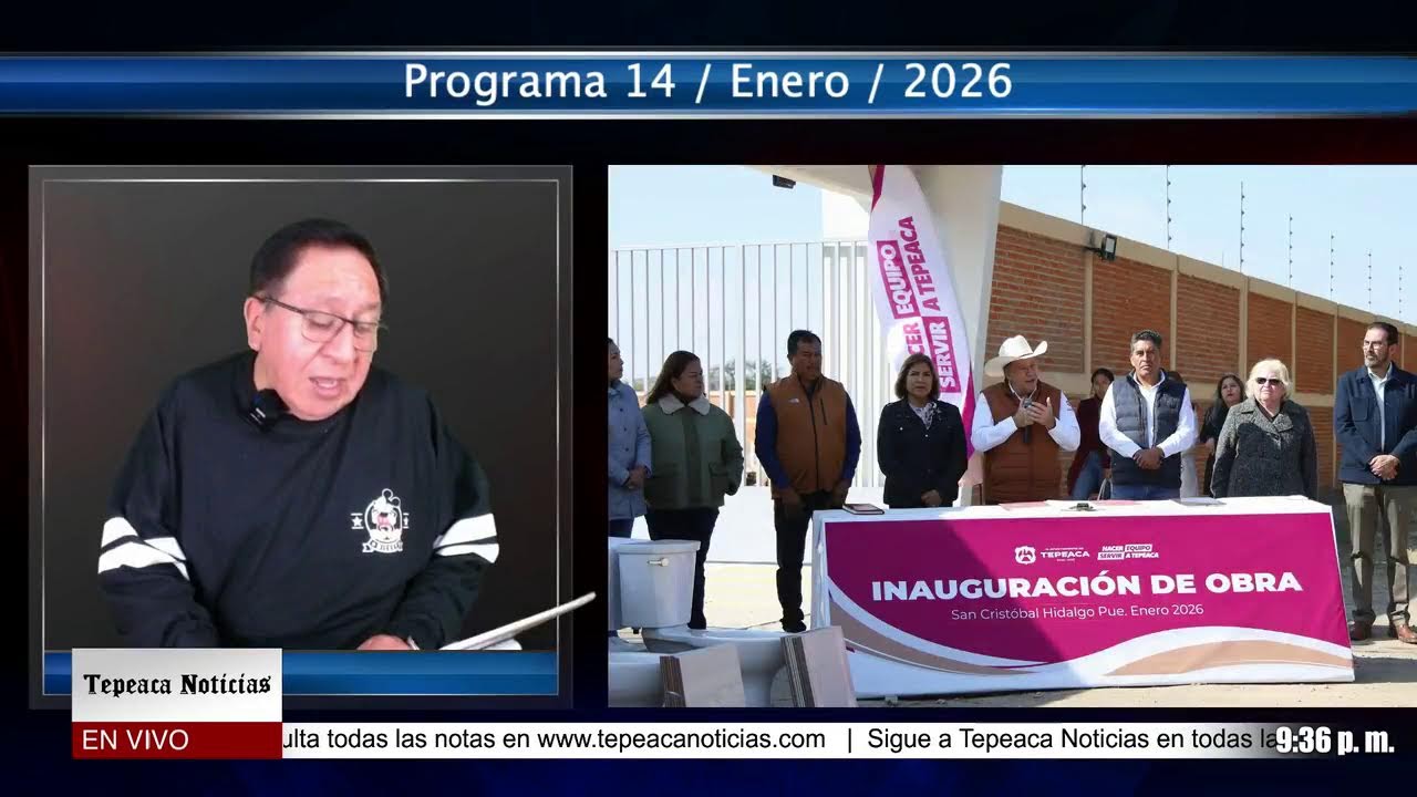 Las Noticias con Marco Antonio Tlatelpa - 14 / Enero / 2026  - Tepeaca Noticias