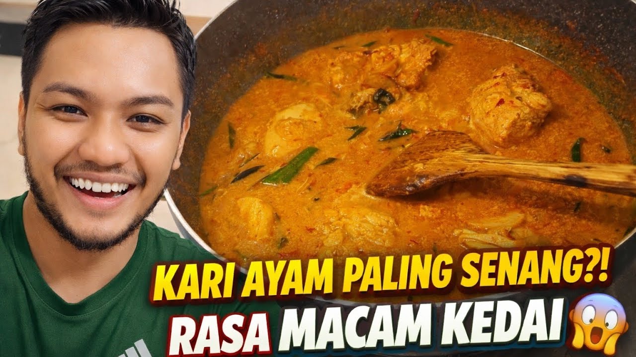Kari Ayam Simple Tapi Rasa Macam Kedai?! 🤯 Resepi Paling Mudah!