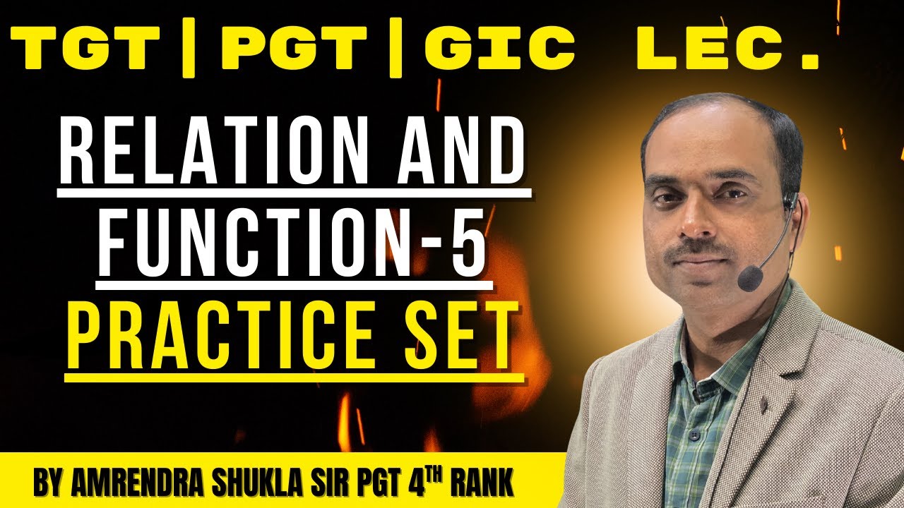 GIC |TGT | PGT FUCNTION - 5 Practice Question ONE-ONE AND ONTO FUNCTIONS