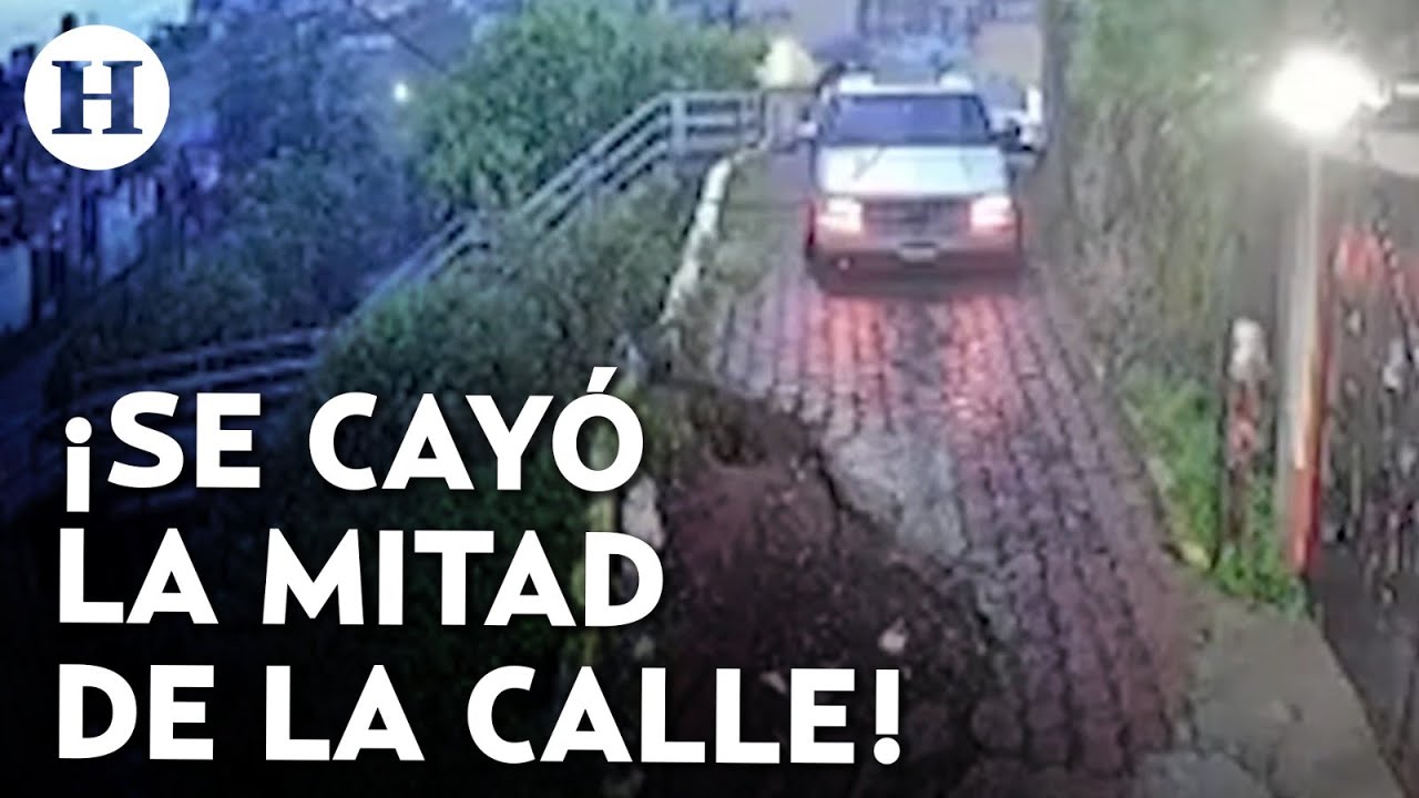 ¡Vecinos en peligro! Se reporta deslave en colonia la mexicana de la alcaldía Álvaro Obregón