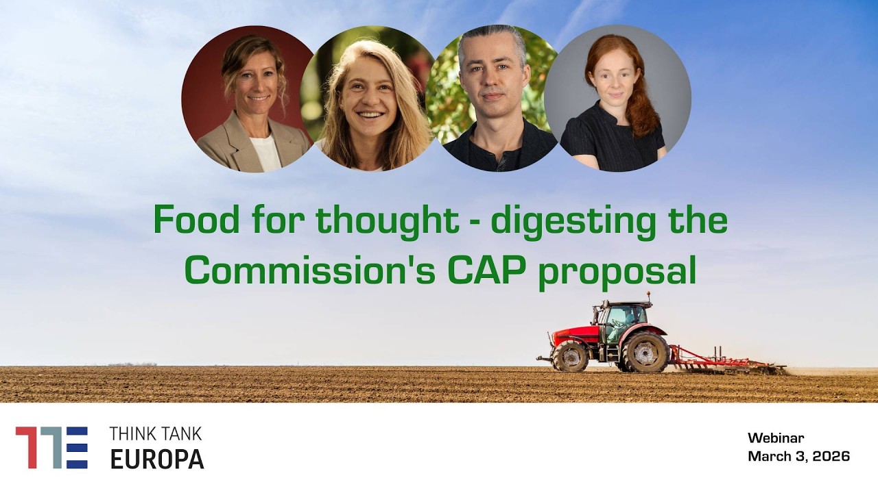 WEBINAR: Food for thought – digesting the Commission’s CAP proposal