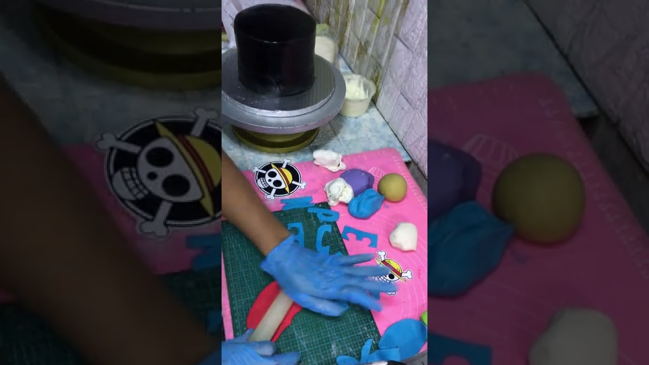 OnePiece Theme fondant cake tutorial