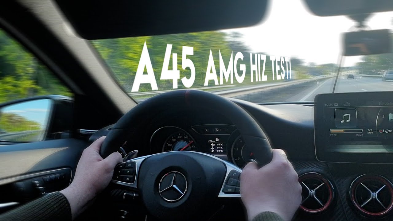 Mercedes A45 AMG hız denemesi yaptık – launch control 0–100 kaç saniye?