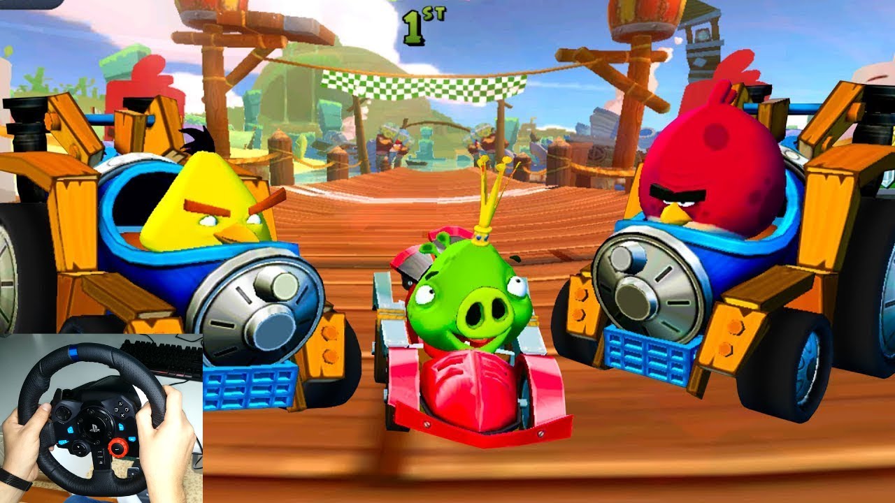 Angry Birds Go! 2.0 - Daily Racers | I tried to play at the wheel | Angry Birds Go