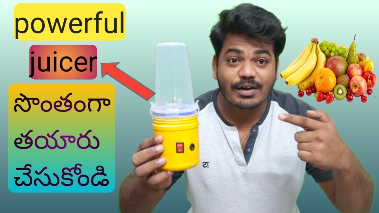 how to make juicer uing dc motor at home in telugu#crazyteluguexperiments #mixer