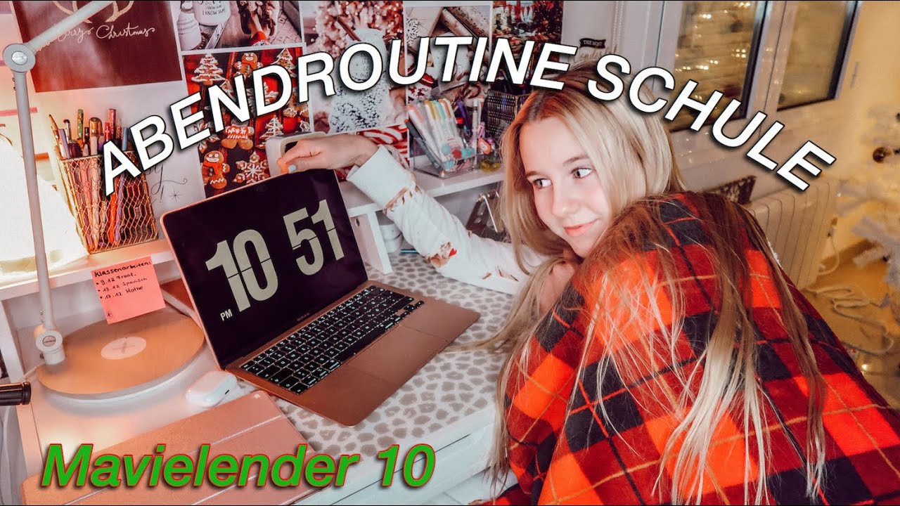 WINTER ABENDROUTINE SCHULE *WAS ICH AM ABEND DAVOR MACHE  | MaVie Noelle
