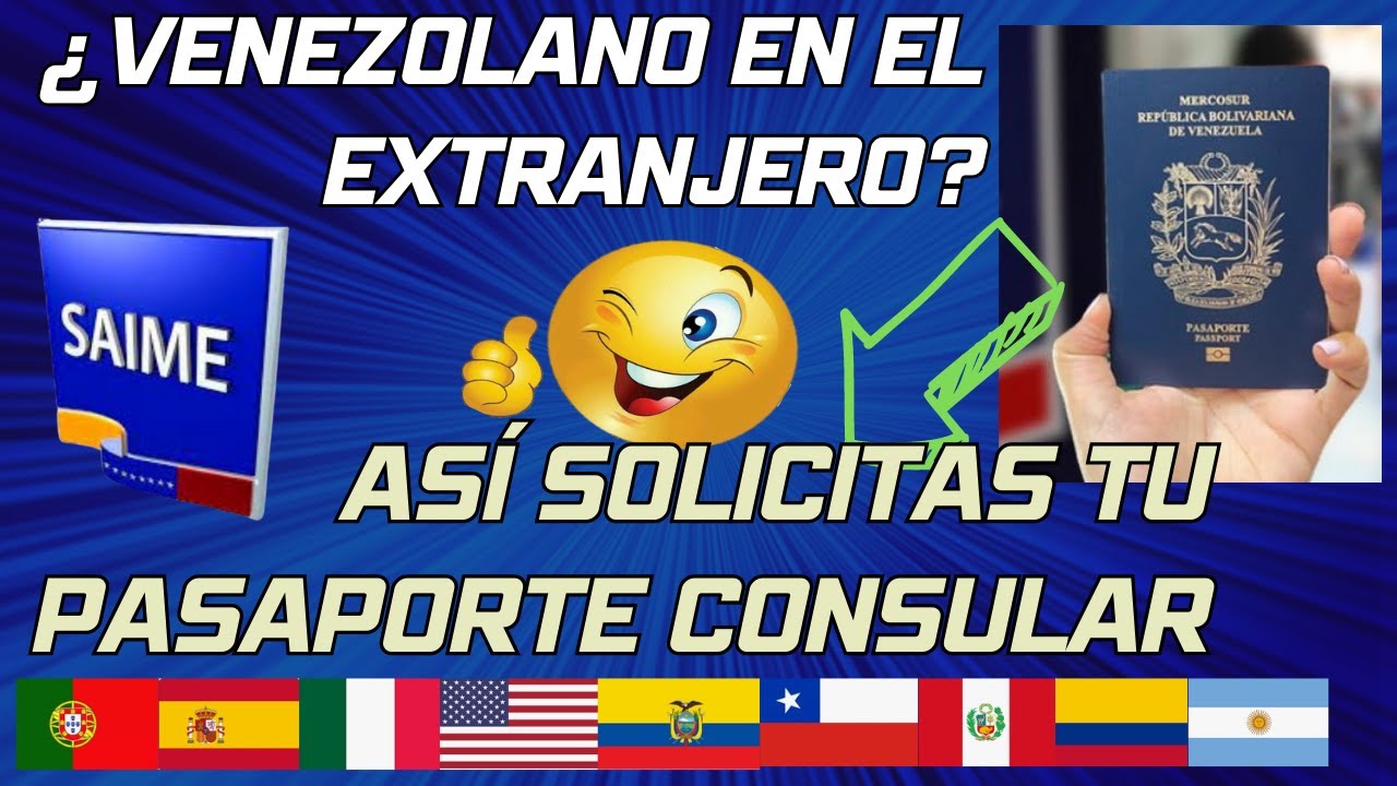 🥇Cómo sacar💥PASAPORTE CONSULAR VENEZOLANO en el Extranjero💥 Paso a Paso👉TIPS IMPORTANTES 2023