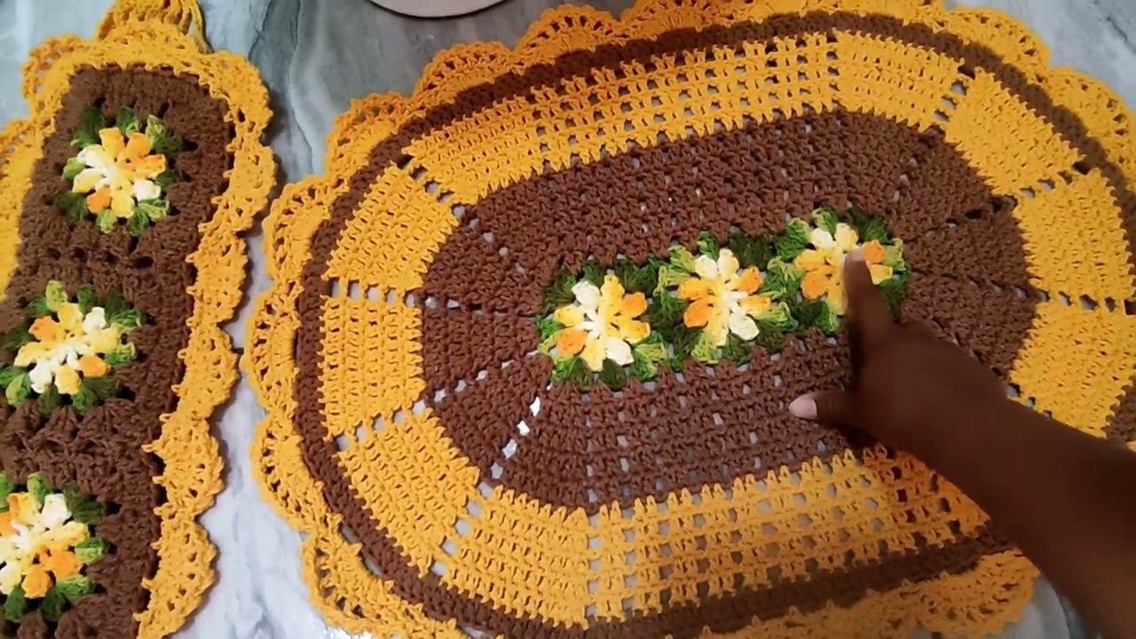 JOGO DE BANHEIRO SIMPLES (encomenda concluída com sucesso)#croche #crochet #artesanato