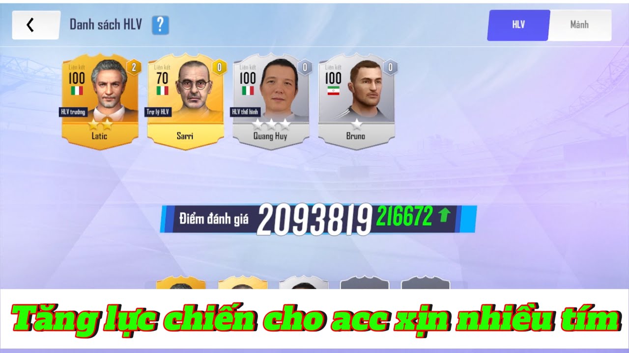 Tăng lực chiến cho acc có Casemiro, Neymar, Mbappe, CR7,… Football Pro VTC