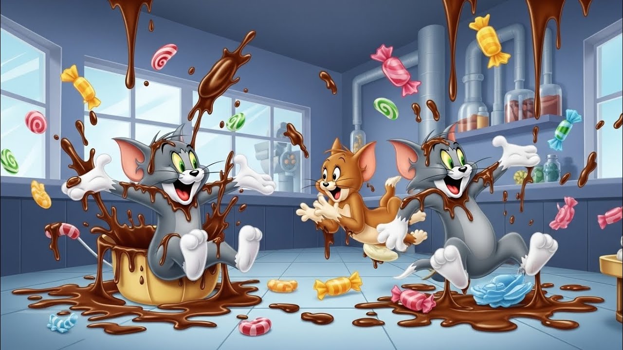 Tom and Jerry | Candy Conveyor Chaos 🍬🏭 | Sweet Factory Fun Cartoon for Kids
