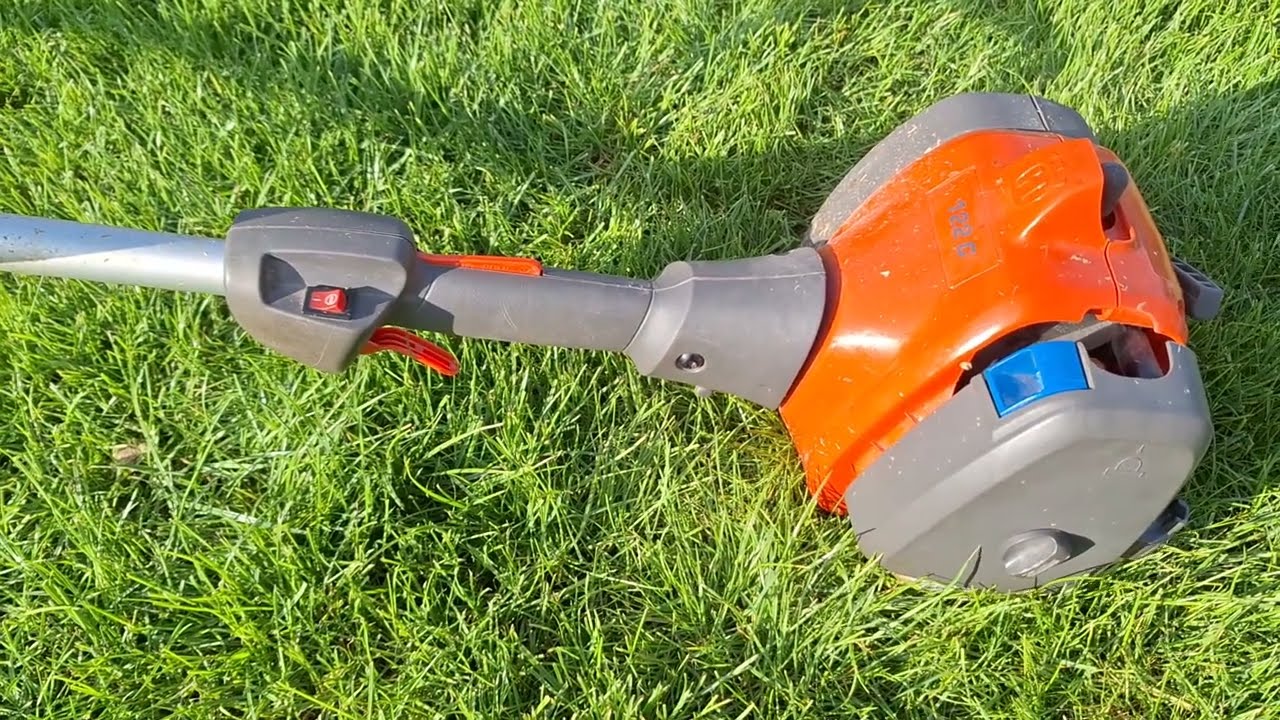 Trimmer Husqvarna 122C for CUTTING GRASS #trimmer