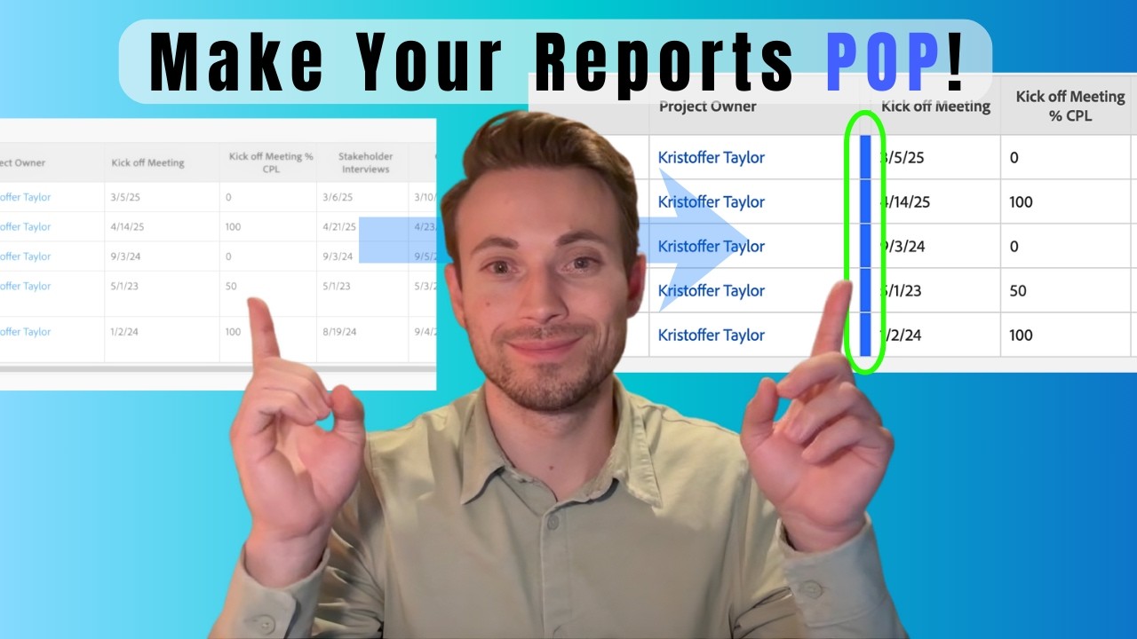 Make Your Workfront Reports POP! | How to Add Visual Bar Columns Step by Step