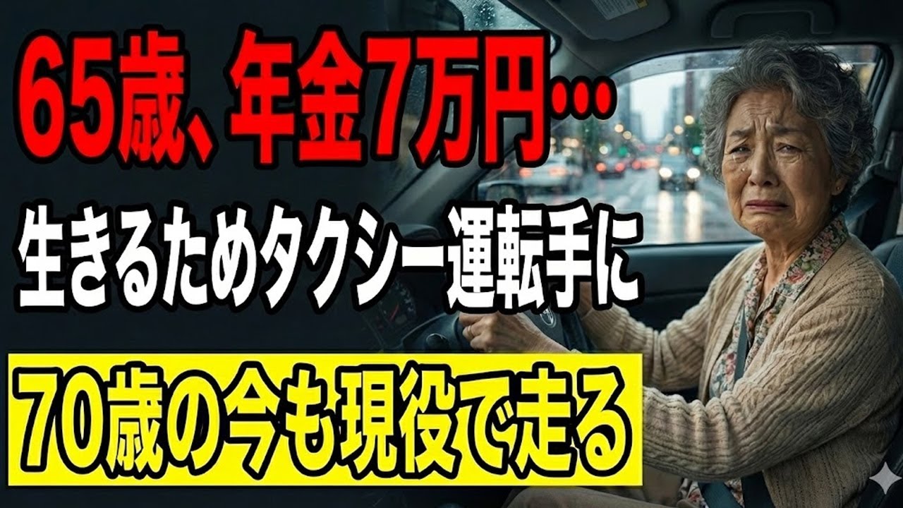 【衝撃実話】65歳、年金7万円で生きられない…タクシー運転手になった女性の壮絶人生【感動ノンフィクション】