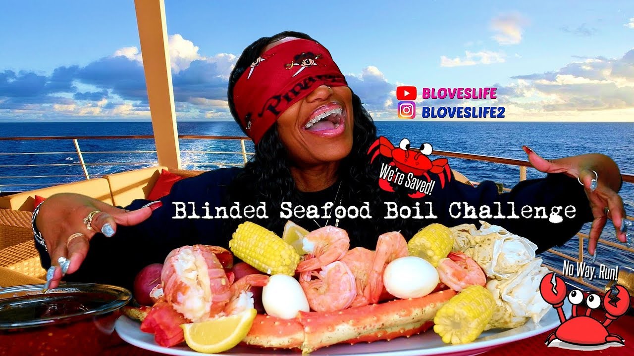 Blinded Seafood Boil Mukbang starts @ 4:45