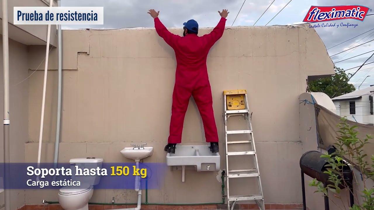 Prueba de resistencia a lavadero de plástico Fleximatic