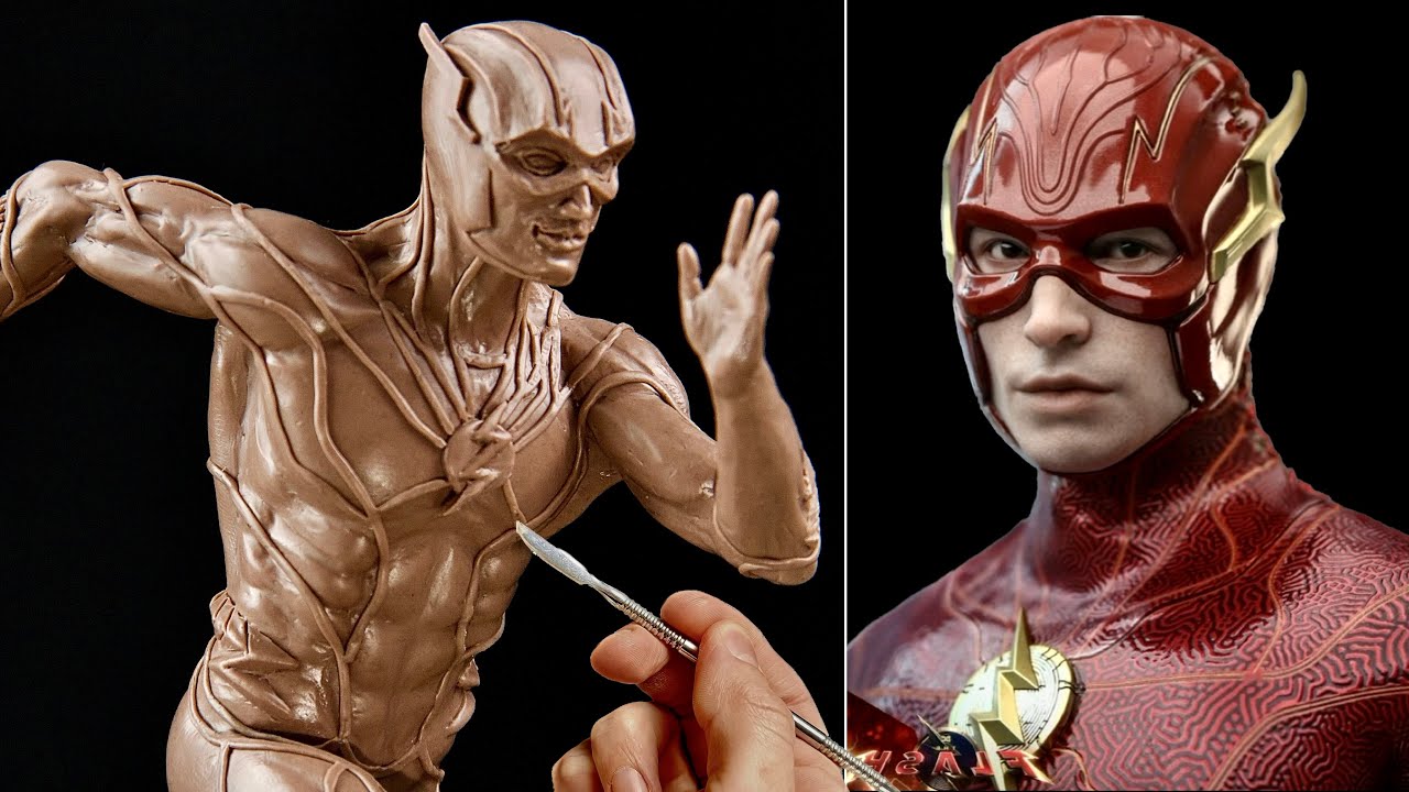 Sculpting FLASH Barry Allen in Clay