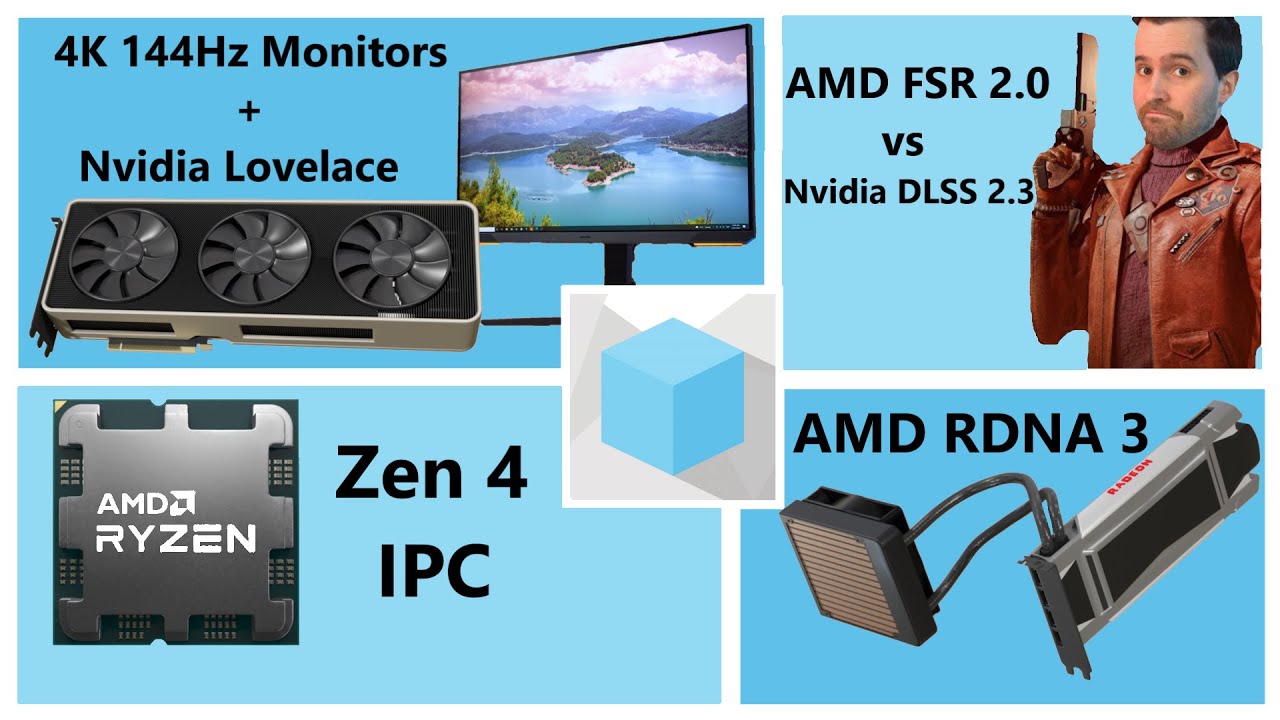 4K 144Hz Monitors for Lovelace, FSR 2.0, Zen 4 IPC, RDNA 3 | Hardware Unboxed | Broken Silicon 153