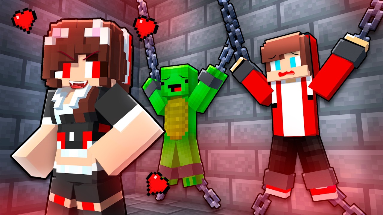 MAIZEN : JJ`s Girl WEREWOLF vs JJ - LOVE CURSE?! | Minecraft Animation