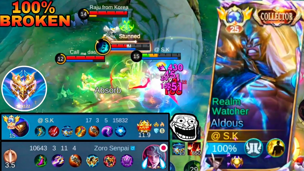 HOW TO DEAL WITH META HERO'S USING ALDOUS!! Aldous 1 Hit Build [Aldous Top Global 1 Build]-- MLBB 
