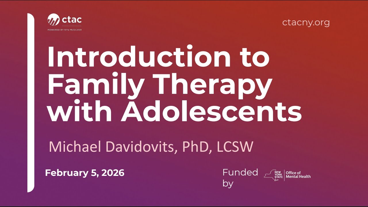 Introduction to Family Therapy with Adolescents