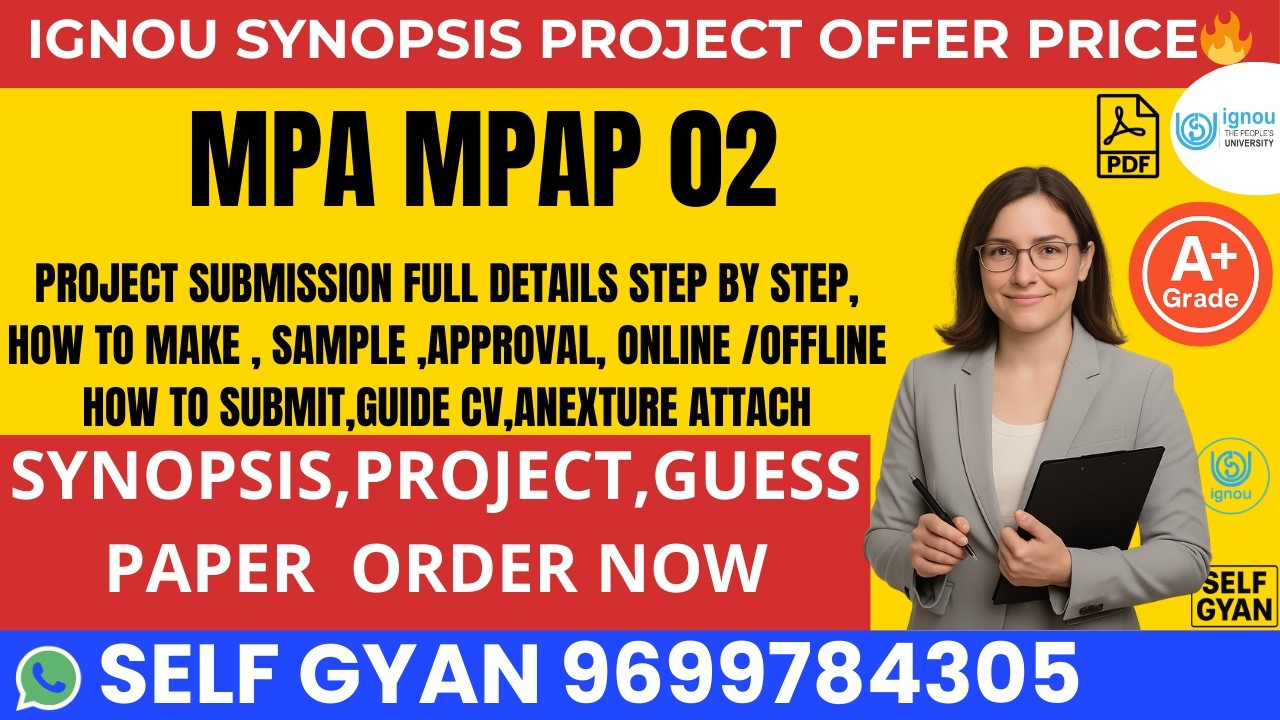 MPA MPAP 002 IGNOU Project Submission 2026 🔥 Full Process + PDF Download | Step-by-Step Guide