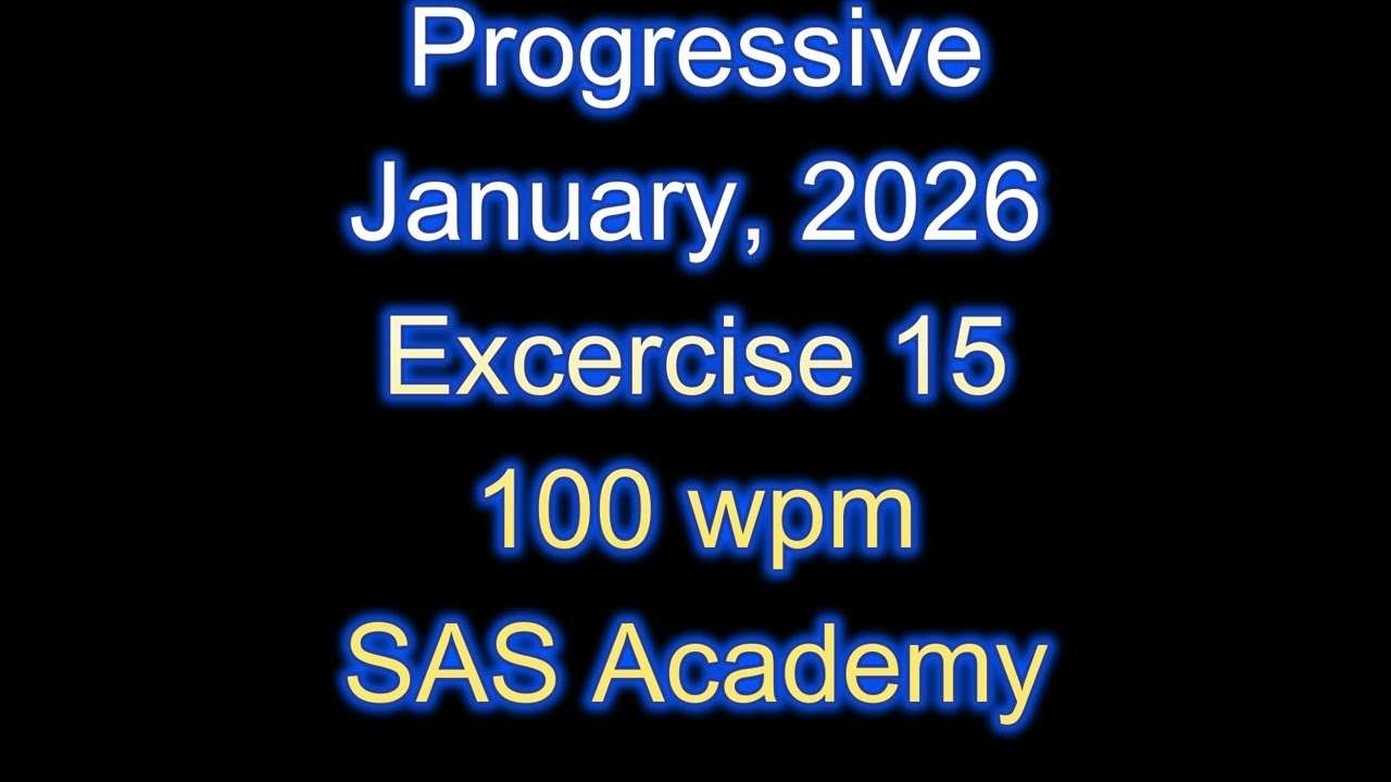Progressive / January 2026 / 100 wpm