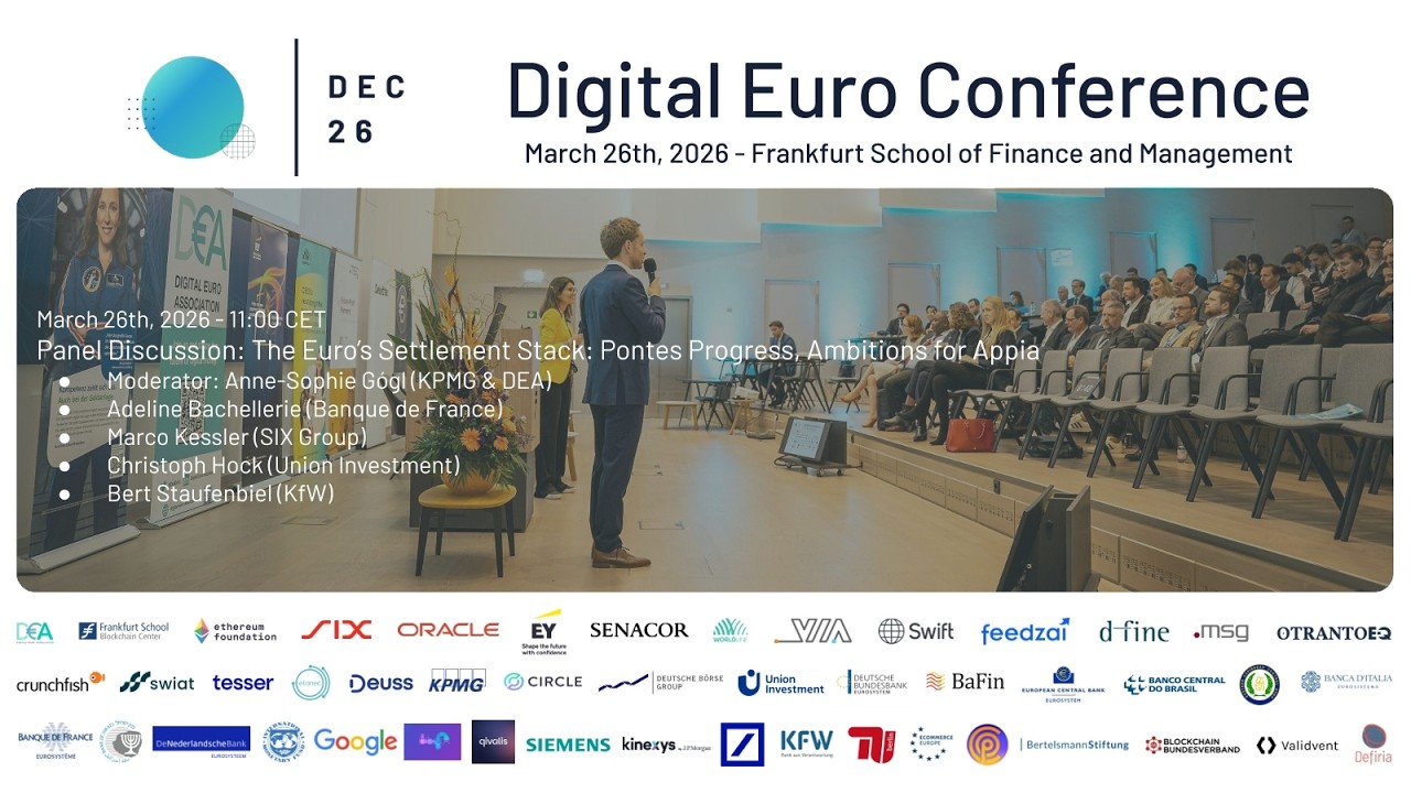 DEC26: Panel Discussion: The Euro's Settlement Stack: Pontes Progress, Ambitions for Appia