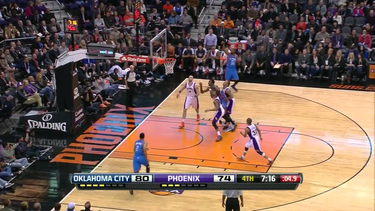Kevin Durant 41 points (facial dunk on Gortat) vs Phoenix Suns full highlights 01/14/2013 HD