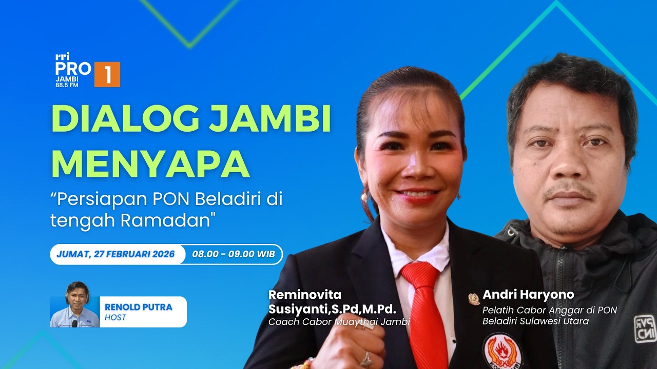🔴 [ LIVE ] DIALOG JAMBI MENYAPA   |   JUM'AT,  27 FEBRUARI 2026