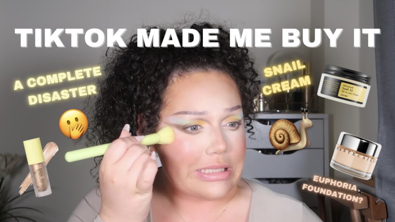 TIKTOK MADE ME BUY IT | snail cream + more
