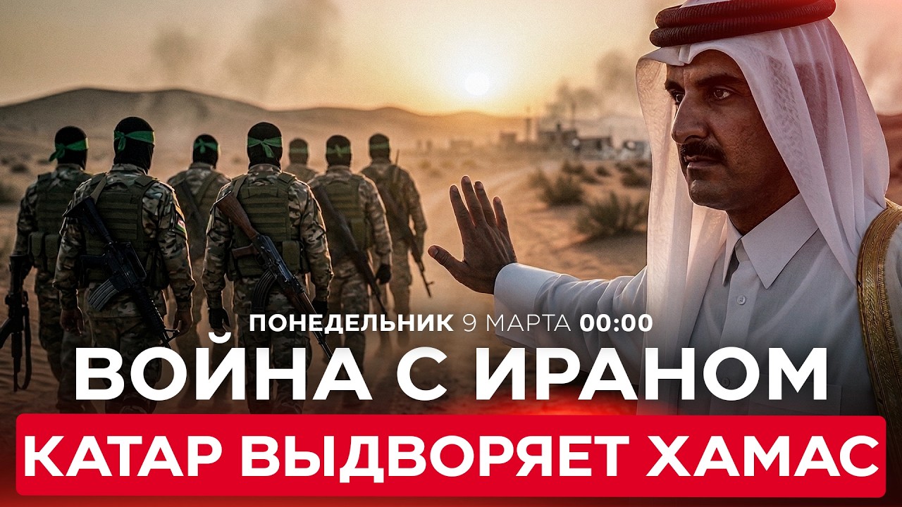 КАТАР ВЫДВОРЯЕТ РУКОВОДСТВО ХАМАС ПОСЛЕ ОТКАЗА ОСУДИТЬ ИРАНСКИЕ УДАРЫ. СПЕЦЭФИР. 9 марта. 00:00