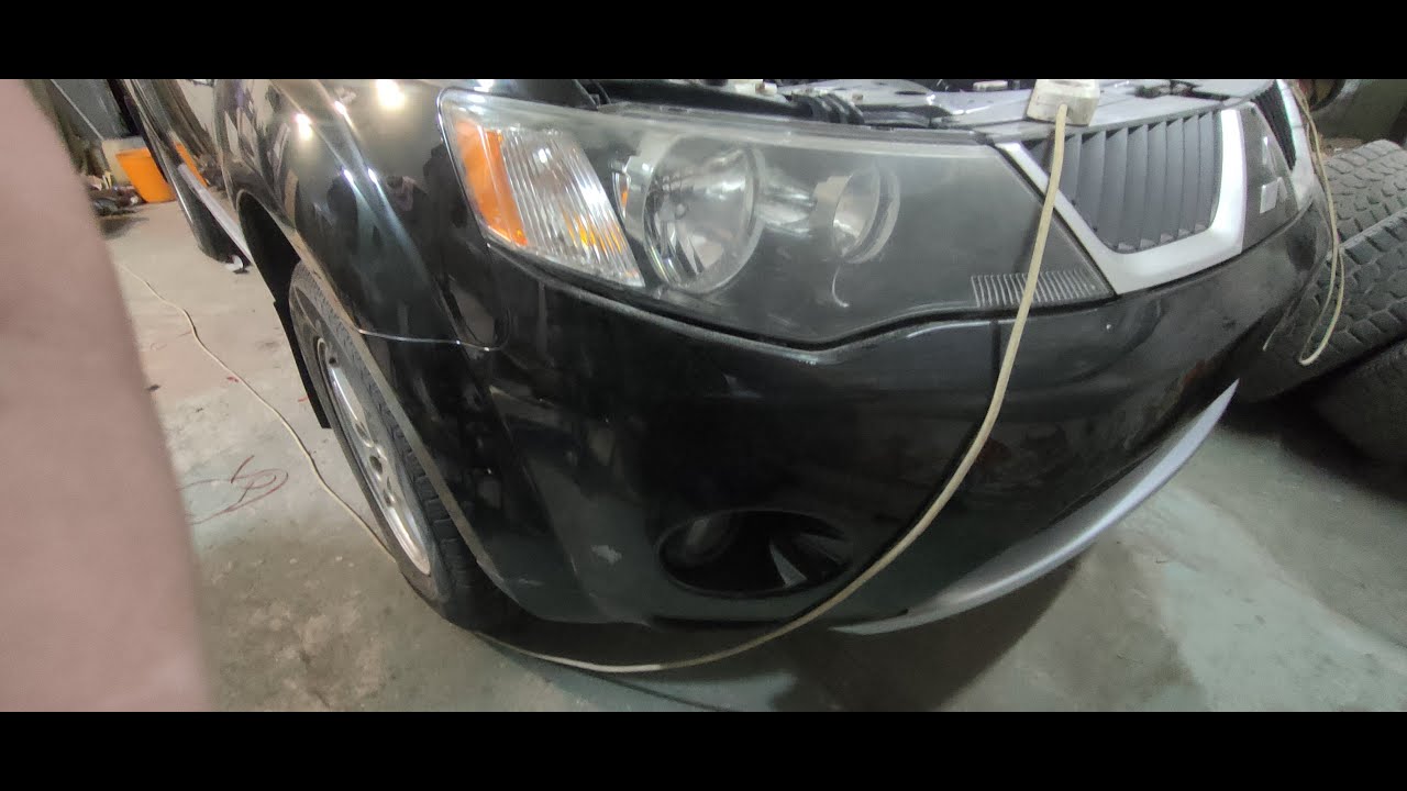 Как снять  фару Митсубиши Аутлендер Mitsubishi Outlander XL