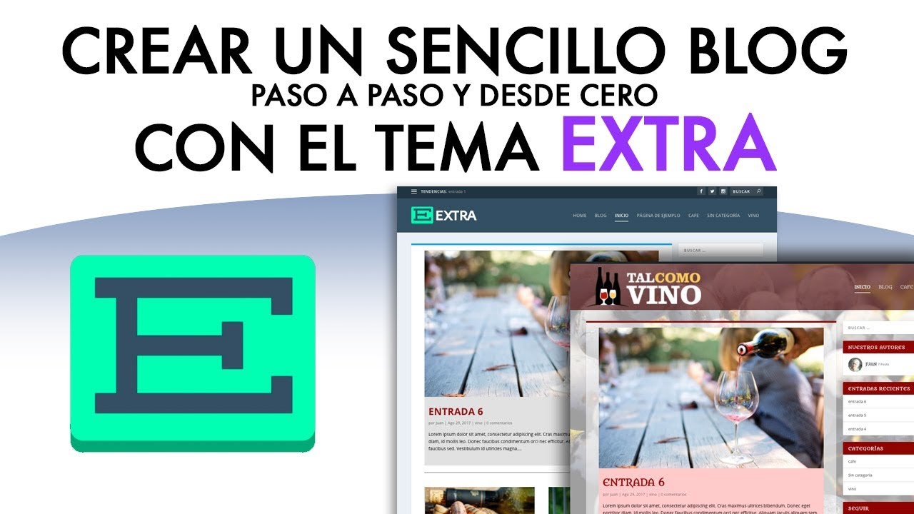 Cómo hacer un blog con WordPress y el tema EXTRA de Elegant Themes
