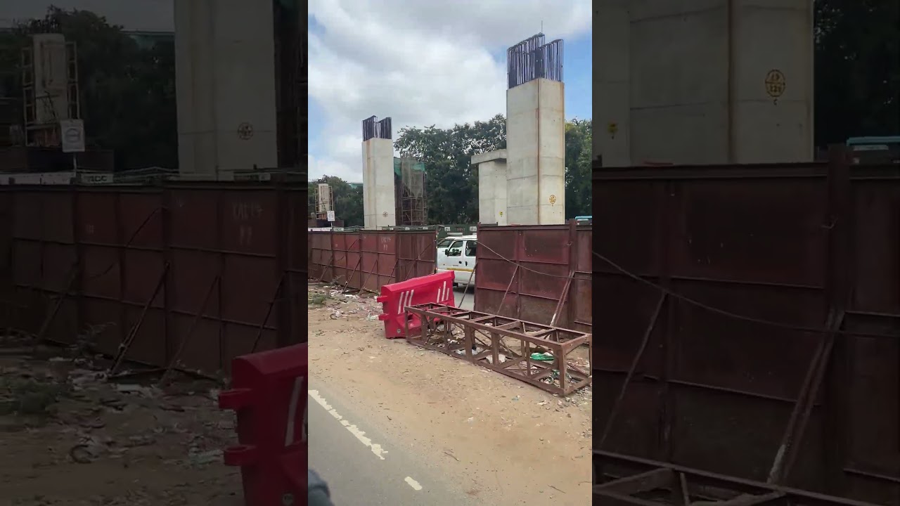 Namma Metro Airport Blue Line near Orange Line at Kempapura Station 30 Aug 2026