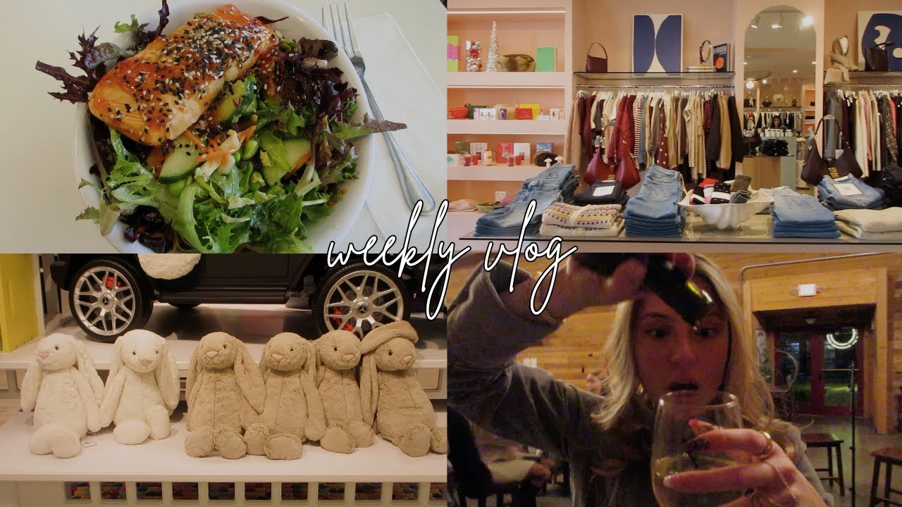 Weekly Vlog | Christmas Shopping, Eating, Drinking, and Giggling