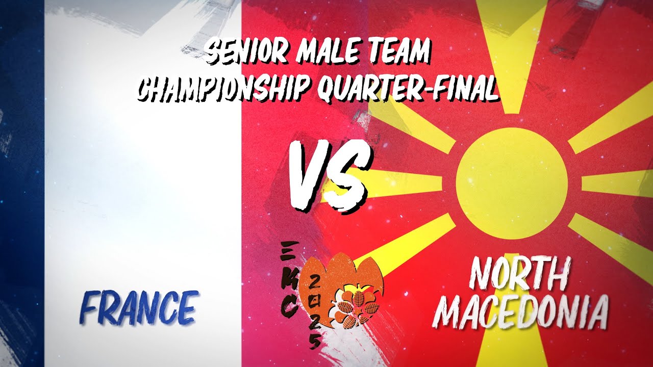 33rd European Kendo Championship (EKC 2025): Senior Male Team Quarter-final - France/North Macedonia