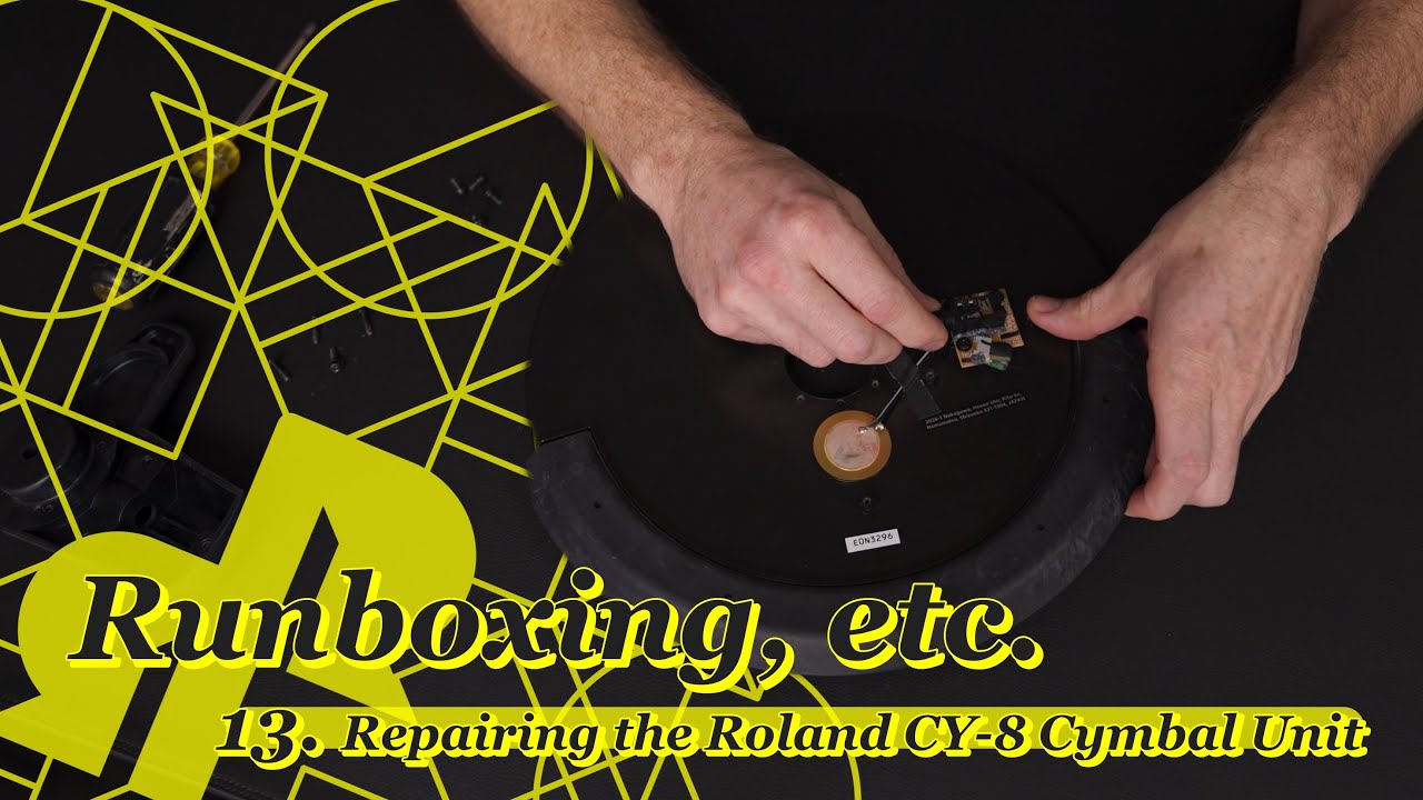 Repairing the Roland V-Drums CY-8 Cymbal Unit - Runboxing, etc. #13