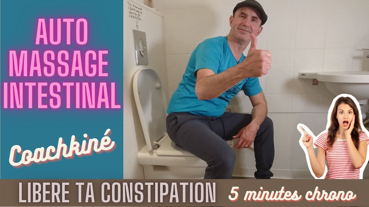 CONSTIPATION intestinale ou ballonnements: l'auto-massage que vous devez connaître !! 
