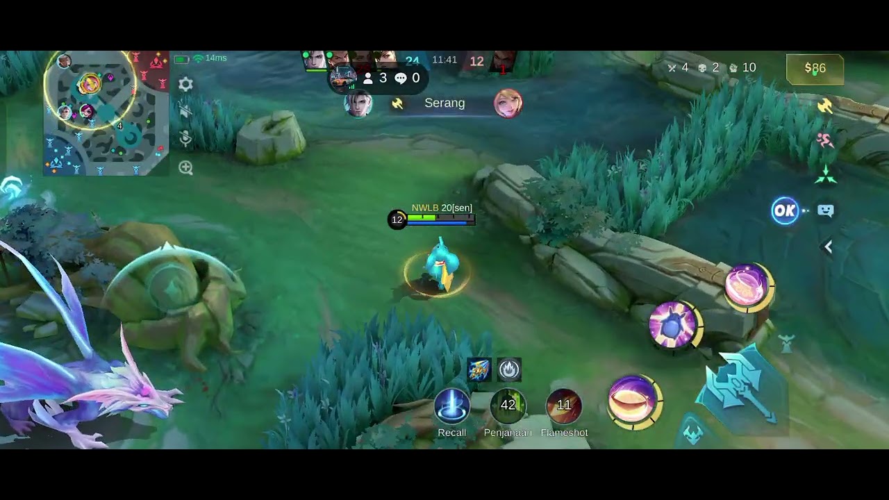Nana just spport team. #mobilelegends #nanagajah #mlbb 