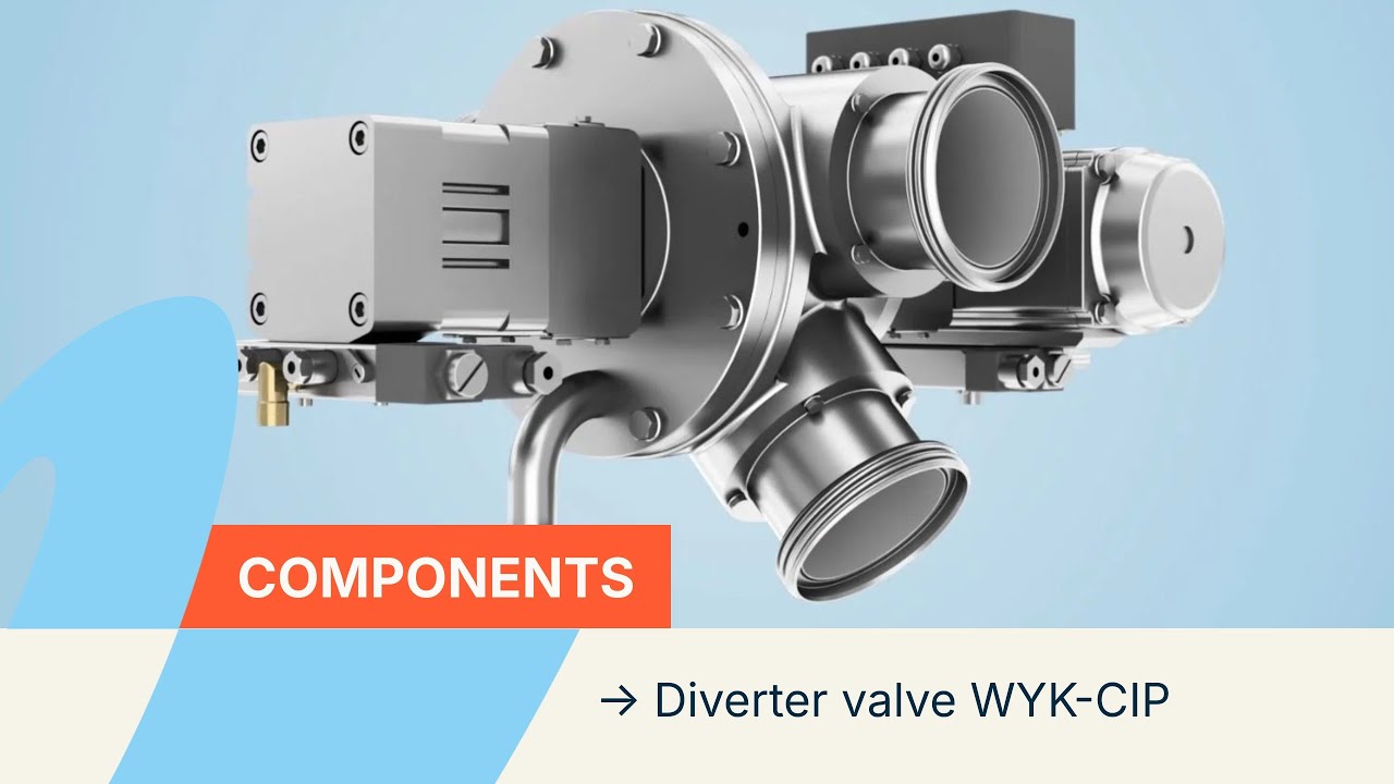 Coperion Diverter Valve WYK for Powder and Pellets [Animation]