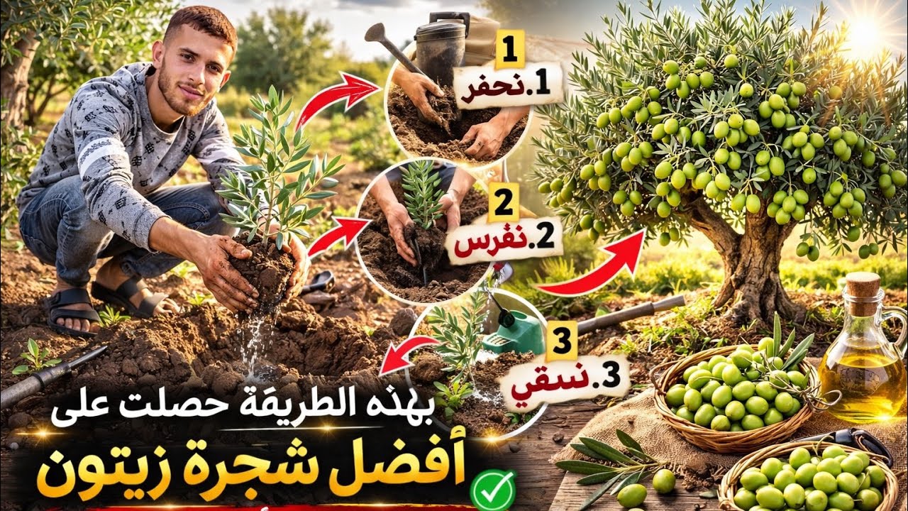 بهاي الطريقة حصلت على أفضل شجرة زيتون 🌿 سر النجاح من أول تجربة!